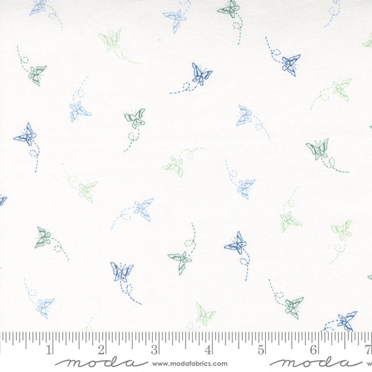 Flutterby - Fritillary in Cabbage White - Janet Clare - Moda (Pre-order: Mar 2027)