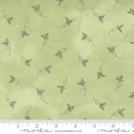 Flutterby - Fritillary in Brimstone - Janet Clare - Moda (Pre-order: Mar 2027)