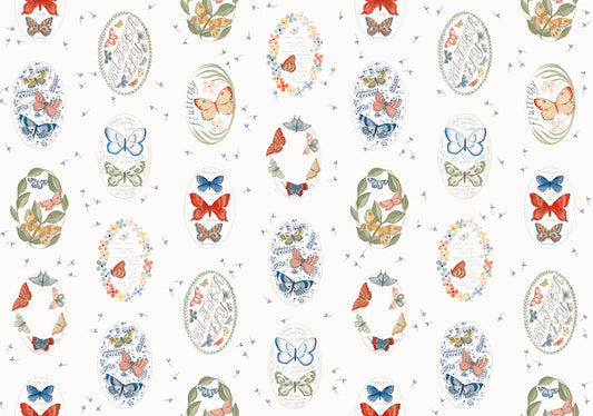 Flutterby - Cameo in Cabbage White - Janet Clare - Moda (Pre-order: Mar 2027)