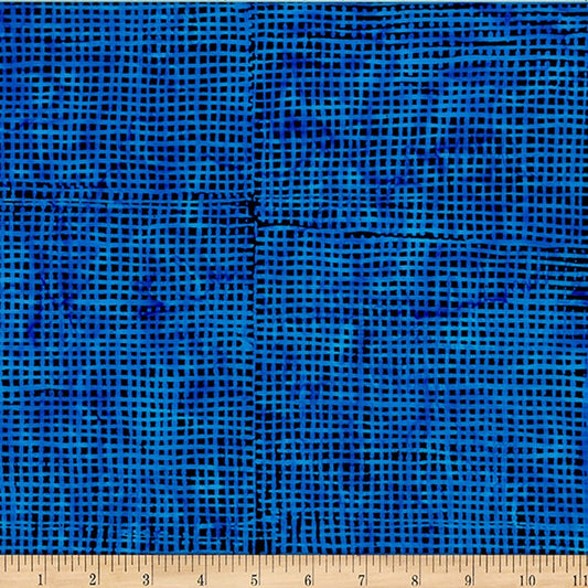 Bali Batiks - 2560-215 in Black Blue - Hoffman Fabrics