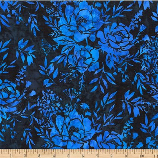 Bali Batiks - 2578-17 in Cobalt - Hoffman Fabrics