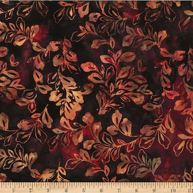 Bali Batiks - 2583-231 in Garnet - Hoffman Fabrics