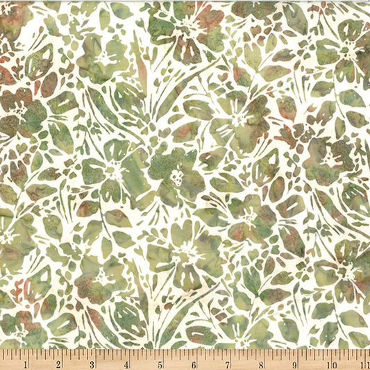 Bali Batiks - 2606-178 in Leaf - Hoffman Fabrics