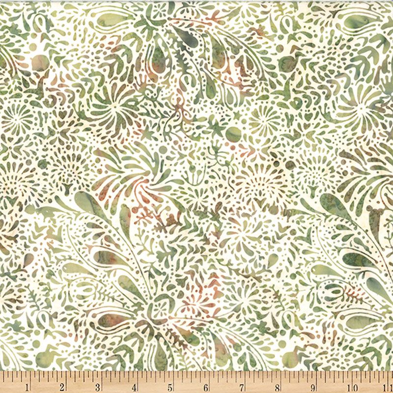 Bali Batiks - 2609-178 in Leaf - Hoffman Fabrics