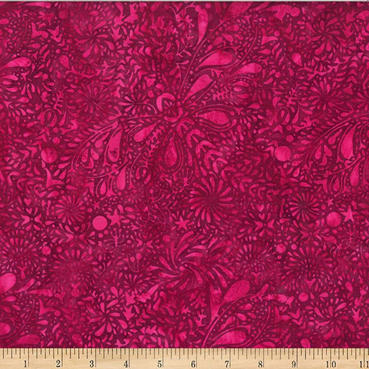 Bali Batiks - 2609-231 in Garnet - Hoffman Fabrics