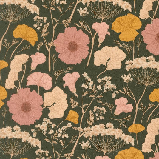 Petalush - Pressed Flower in Pine - Kiley's Quilt Room - Moda (Pre-order: Aug 2026)