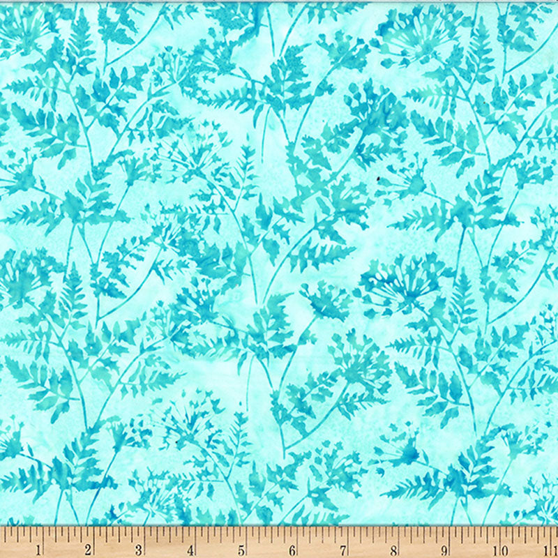 Bali Batiks - 2630-61 in Turquoise - Hoffman Fabrics