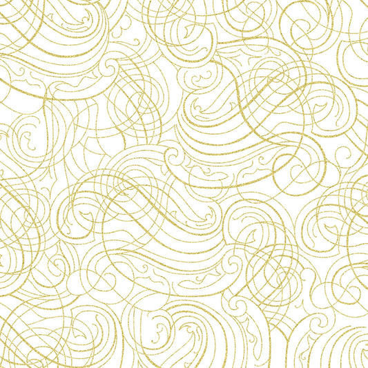 Christmas Wish - White/Gold 27824-3 - Hoffman