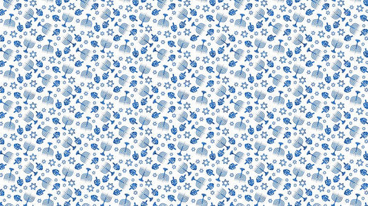 Starlight -  Menorah in White - Elena Belokrinitski - Northcott