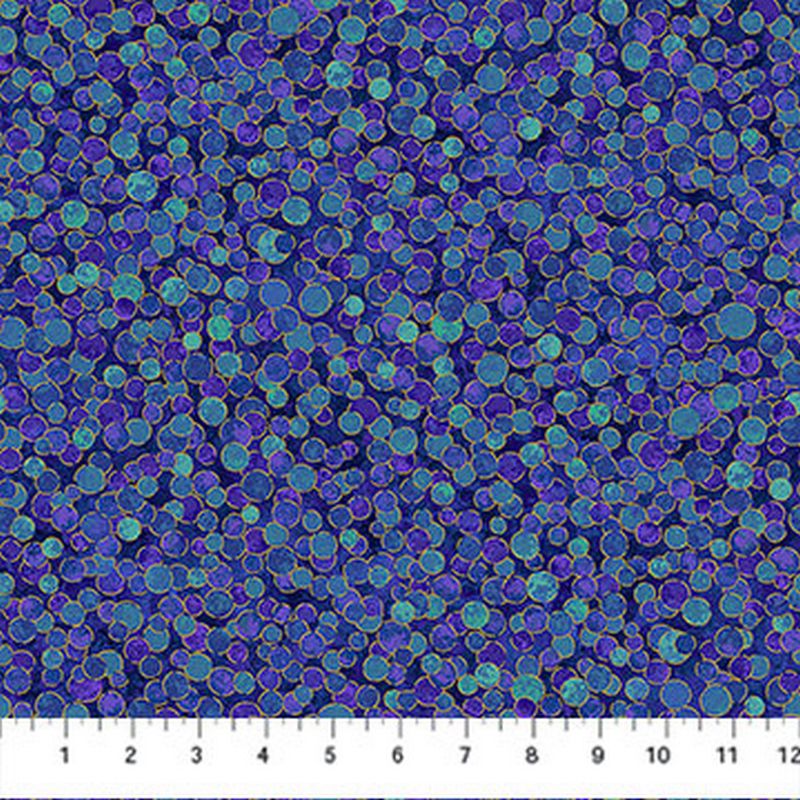 Shimmer Metallic Precuts - Layer Cake - Pansy/Deep Sea - Northcott (Pre-order: Mar 2026)