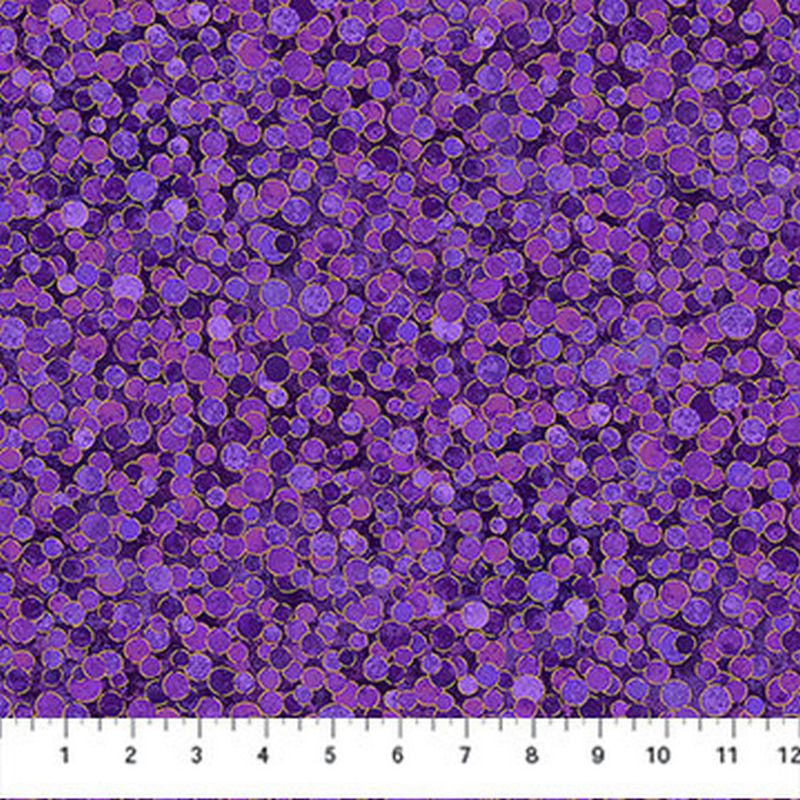 Shimmer Metallic Precuts - Charm Pack - Pansy/Deep Sea - Northcott (Pre-order: Mar 2026)