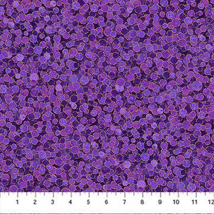 Shimmer Metallic Precuts - Layer Cake - Pansy/Deep Sea - Northcott (Pre-order: Mar 2026)