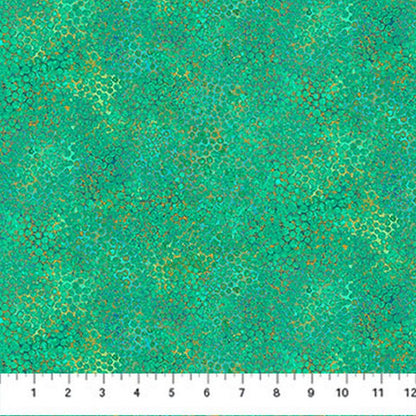 Shimmer Metallic Precuts - Layer Cake - Lagoon/Peacock - Northcott (Pre-order: Mar 2026)