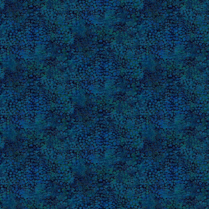 Shimmer Enigma - Riverrocks in Dark Blue Multi Metallic - Deborah Edwards - Northcott (Pre-order: Nov 2025)