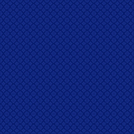 Delft Dynasty - Packed Foulard in Dark Blue - Northcott