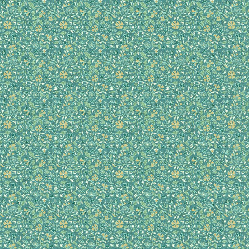 Mariposa - Small Trail in Teal - Elena Belokrinitski - Northcott (Pre-order: Feb 2026)