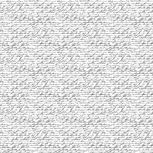 Nature's Sketchbook - Script in White/Black - Deborah Edwards - Northcott (Pre-order: Feb 2026)