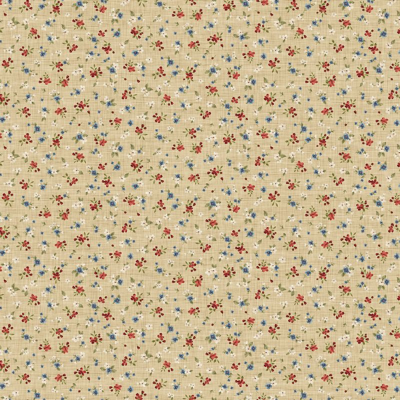 Farmhouse Sampler - Floral Toss in Beige - Deborah Edwards - Northcott (Pre-order: Mar 2026)