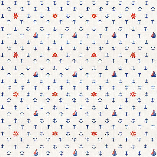 Take Me To The Beach - Anchors Away in White - Northcott (Pre-order: Apr 2026)