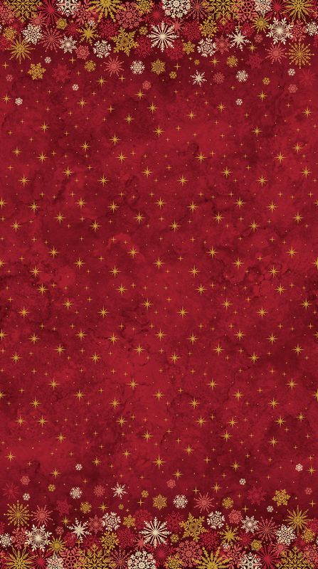 Oh Christmas Tree - Ombre in Red METALLIC - Deborah Edwards - Northcott (Pre-order: June 2026)