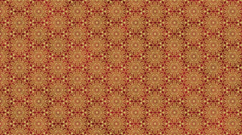 Oh Christmas Tree - Medallions in Red METALLIC - Deborah Edwards - Northcott (Pre-order: June 2026)