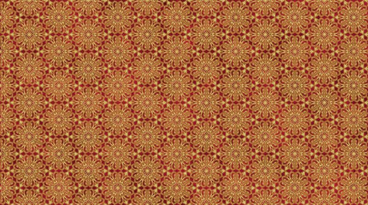 Oh Christmas Tree - Medallions in Red METALLIC - Deborah Edwards - Northcott (Pre-order: June 2026)