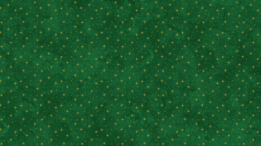 Oh Christmas Tree - Stars in Green METALLIC - Deborah Edwards - Northcott (Pre-order: June 2026)