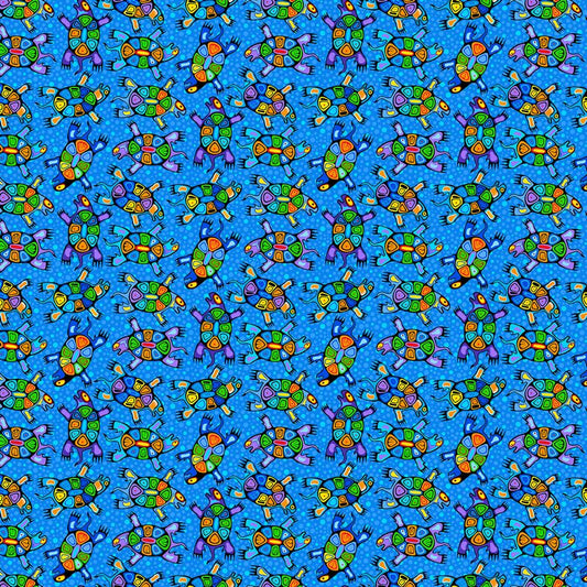 The Four Seasons - Turtles in Blue - Mark Anthony Jacobson - Northcott (Pre-order: Nov 2026)