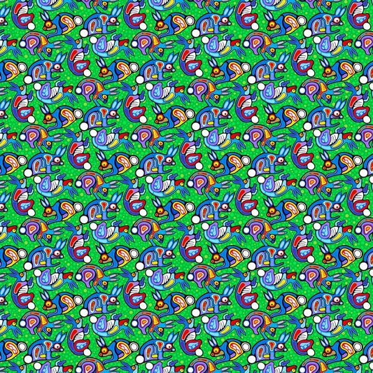 The Four Seasons - Rabbits in Green - Mark Anthony Jacobson - Northcott (Pre-order: Nov 2026)