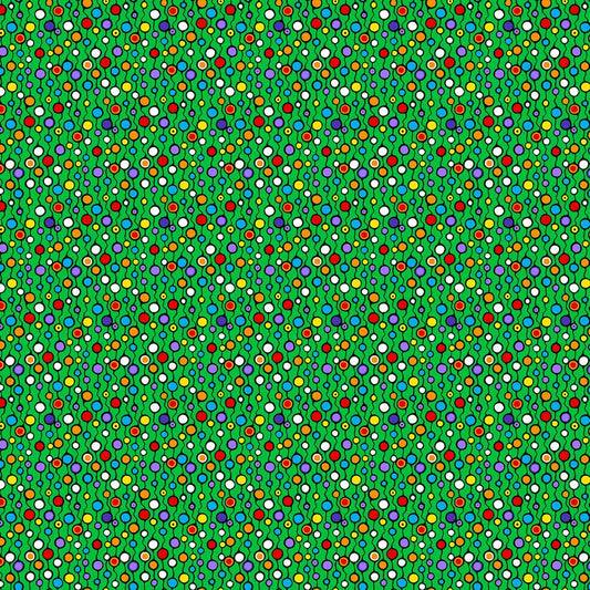 The Four Seasons - Multi Dots in Green - Mark Anthony Jacobson - Northcott (Pre-order: Nov 2026)