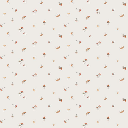 Tanglewood - Mushroom Toss in Light Grey - Deborah Edwards - Northcott (Pre-order: Sept 2026)