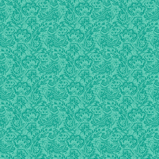 Cottage Charm - Paisley in Teal - Deborah Edwards - Northcott (Pre-order: Nov 2026)
