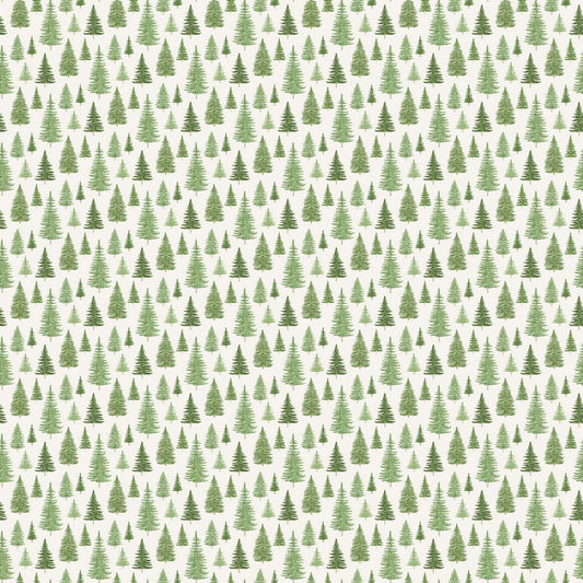 Happy Camper - Trees in Cream - Deborah Edwards - Northcott (Pre-order: Jan 2027)