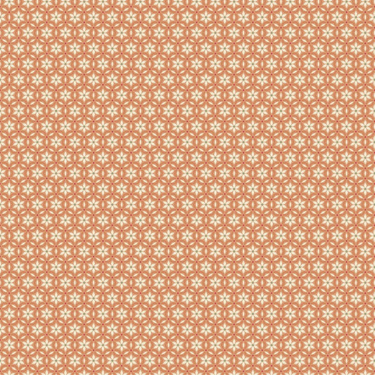Botanica - Floral Grid in Peach - Deborah Edwards & Kathryn Christenson - Northcott (Pre-order: Jan 2027)