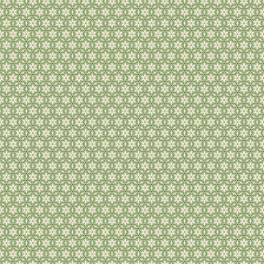 Botanica - Floral Grid in Seafoam - Deborah Edwards & Kathryn Christenson - Northcott (Pre-order: Jan 2027)