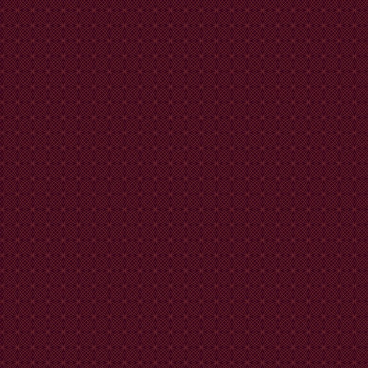 Botanica - Tonal Grid in Maroon - Deborah Edwards & Kathryn Christenson - Northcott (Pre-order: Jan 2027)