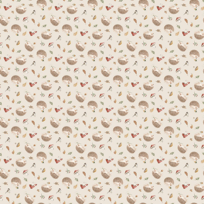 Hedgehog Hollow - Toss in Beige - Deborah Edwards - Northcott (Pre-order: Dec 2026)