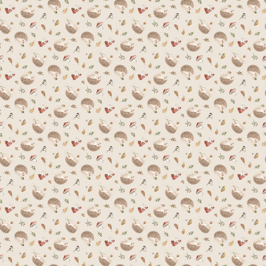 Hedgehog Hollow - Toss in Beige - Deborah Edwards - Northcott (Pre-order: Dec 2026)