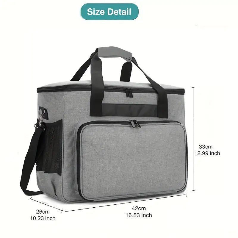 Sewing Machine Travel Case - Grey - Dinkydoo Fabrics