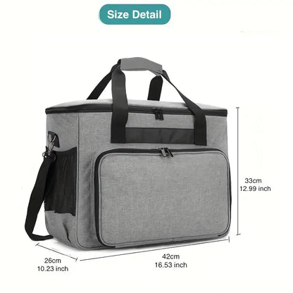 Sewing Machine Travel Case - Grey - Dinkydoo Fabrics