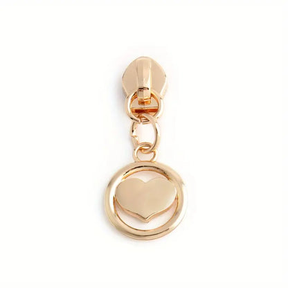 Heart Circle Zipper Pull #5