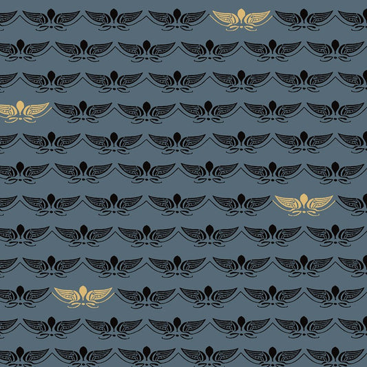 Aviator - Earn Your Wings in Slate Blue - RJR Fabrics