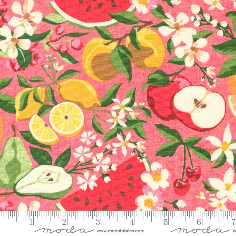 Fruit Loop - Fruit & Flowers in Lilly Pilly - BasicGrey - Moda