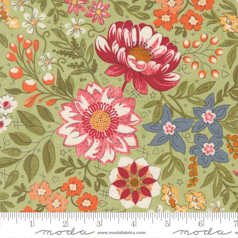 Fieldrush - Covent in Moss - BasicGrey - Moda