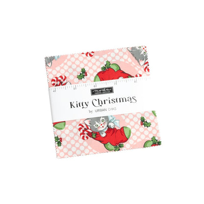 Kitty Christmas - Charm Pack - Urban Chiks - Moda (Pre-order June 2024)