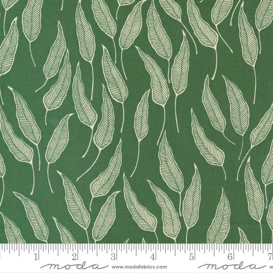 Flower Press - 3304-17 in Leaf - Katharine Watson - Moda