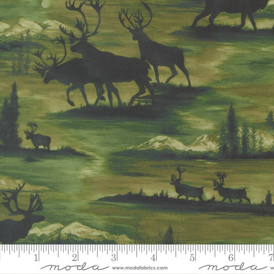 Wild Blue Yonder - Elk Scenic in Pine - Moda