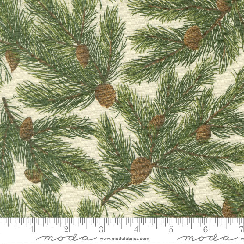 Wild Blue Yonder - Pine Needles in Cloud - Moda