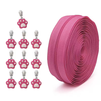 Paws & Pulls Zipper #3 with 10 Zipper Pulls (5yd)