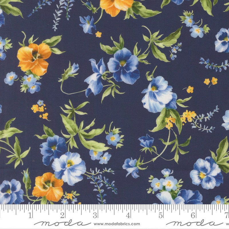 Summer Breeze 2027 - Flower Garden in Royal - Moda (Pre-order: Mar 2027)